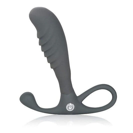 California Exotics Embrace Tapered Prostate Probe Grey - Prostate Toys