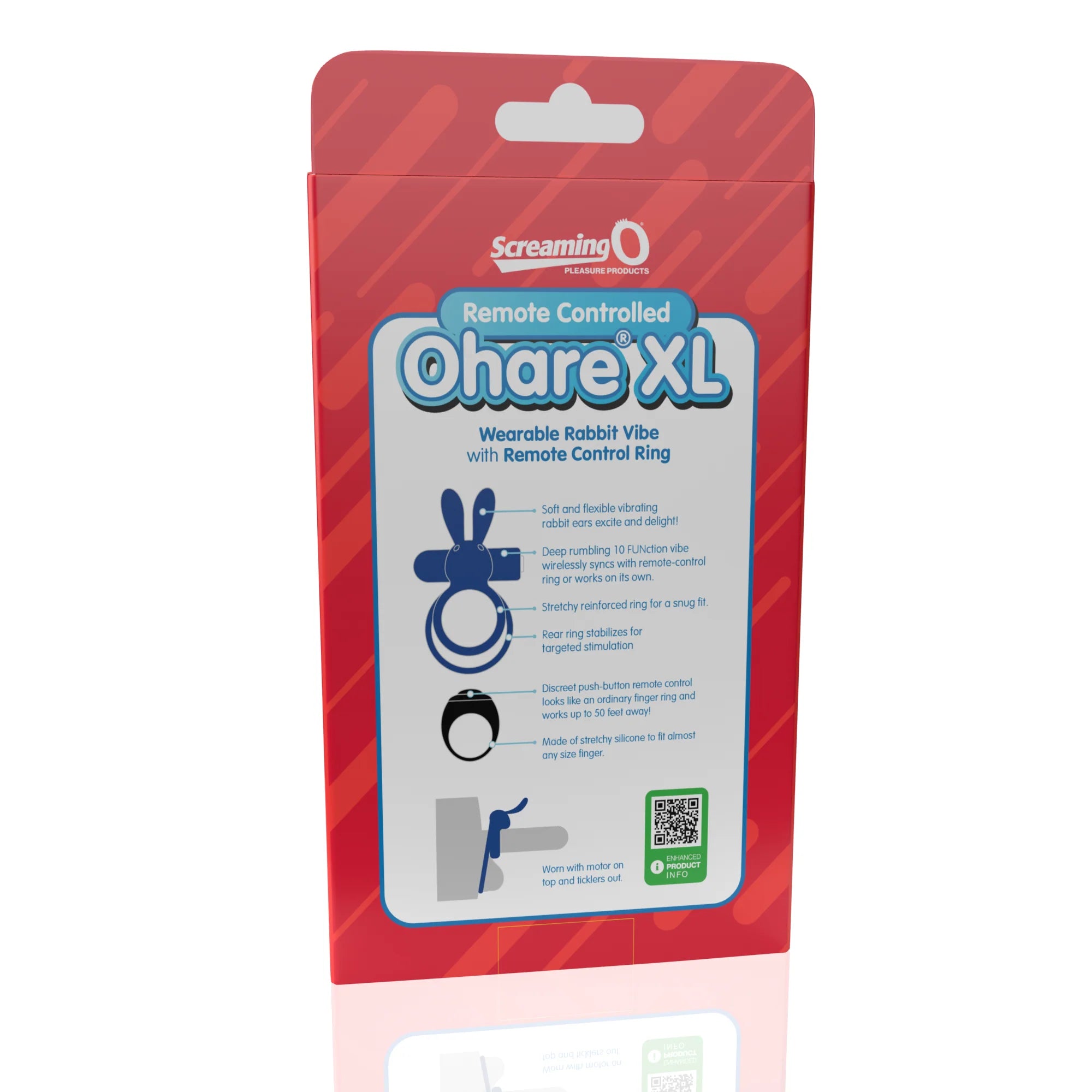 Screaming O Ohare XL Remote Control 10 Functions Vibrating Penis Ring Vibrating Cock Rings