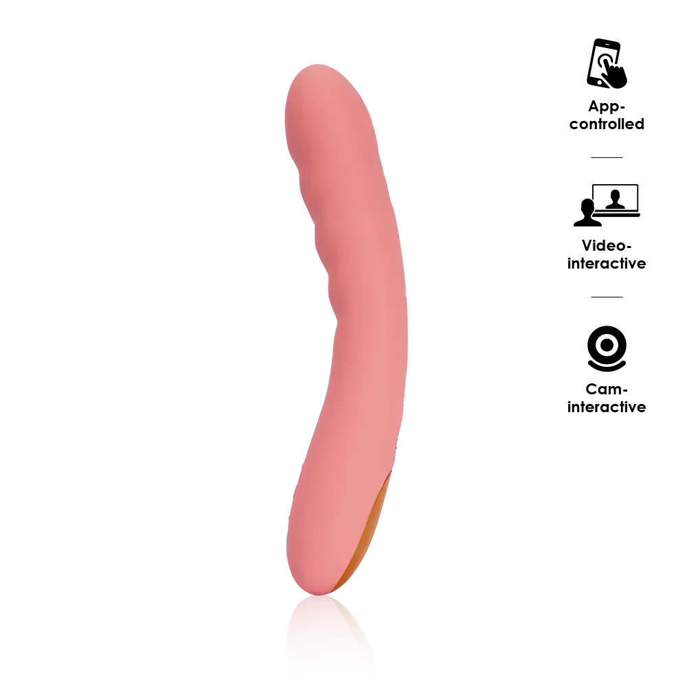 Svakom Ava Neo Interactive Thrusting G Spot Vibrator Peach G-Spot Vibrators