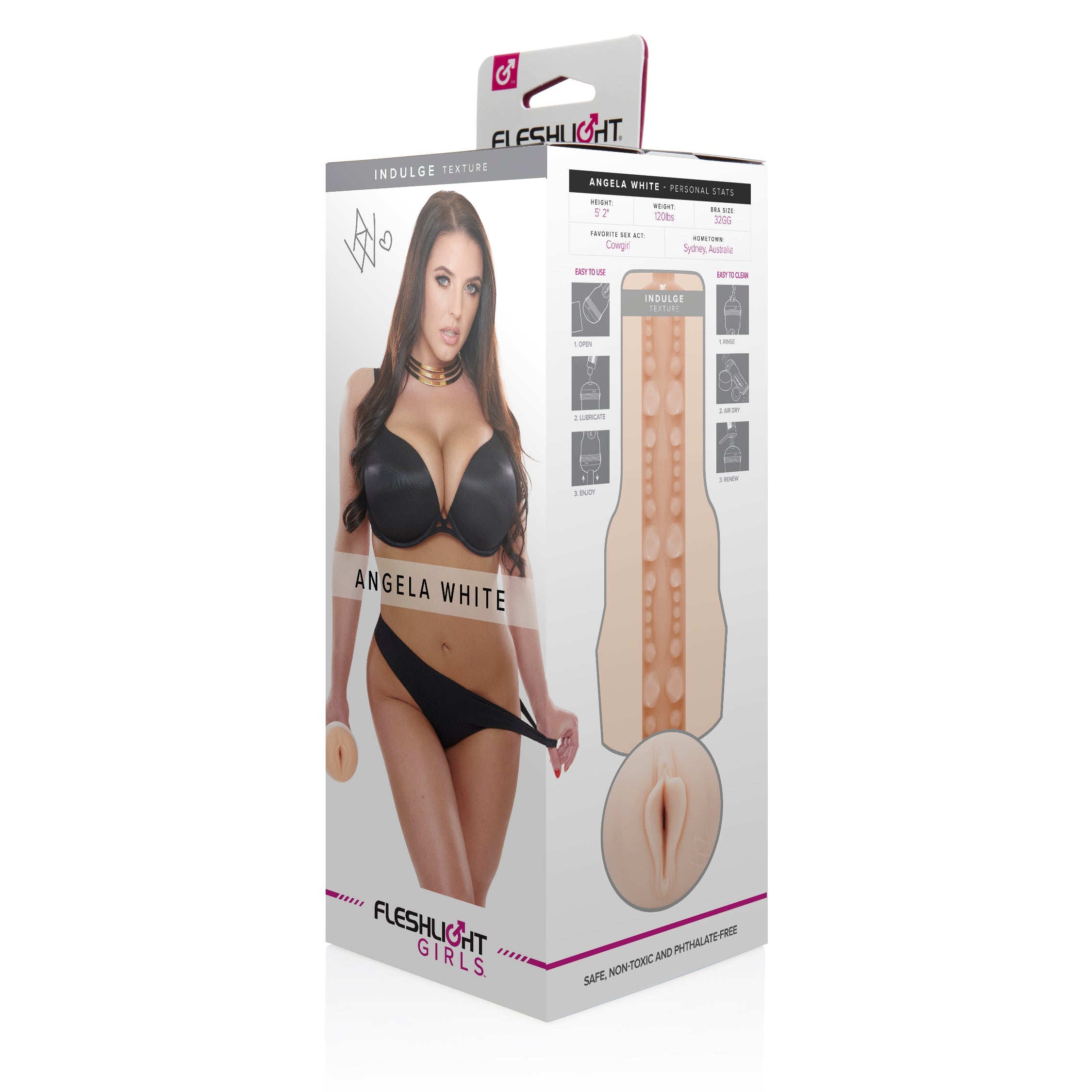 Fleshlight Girls Angela White Super Star Male Stroker Fleshlight Male Masturbators
