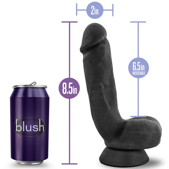 Au Naturel Bold Pound Realistic Dildo Black 8.5 Inch Realistic Dildos