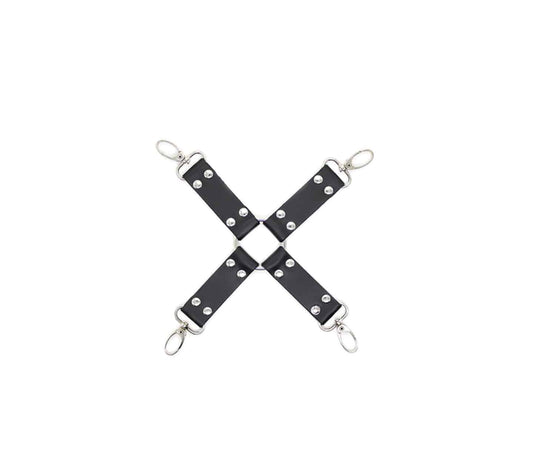 Berlin Baby PU Hog Tie Cross Shackle Piece - Cuffs And Restraints