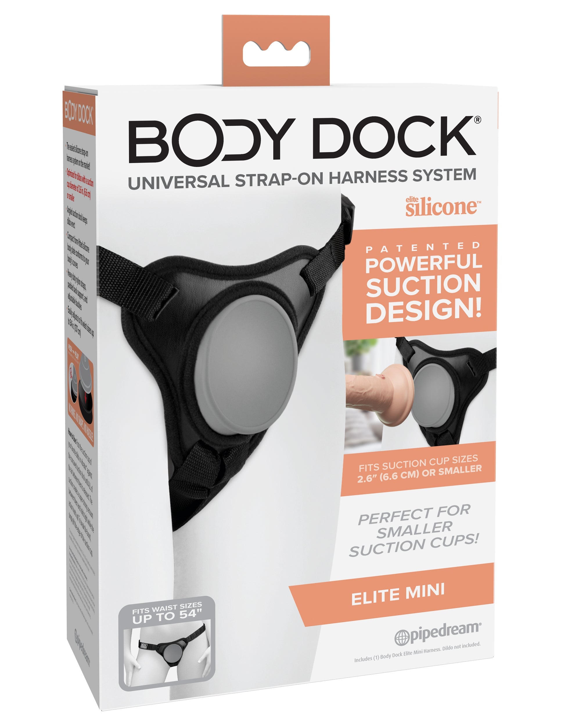 Pipedream Body Dock Elite Mini Strap On Harness Strap On Sextoys