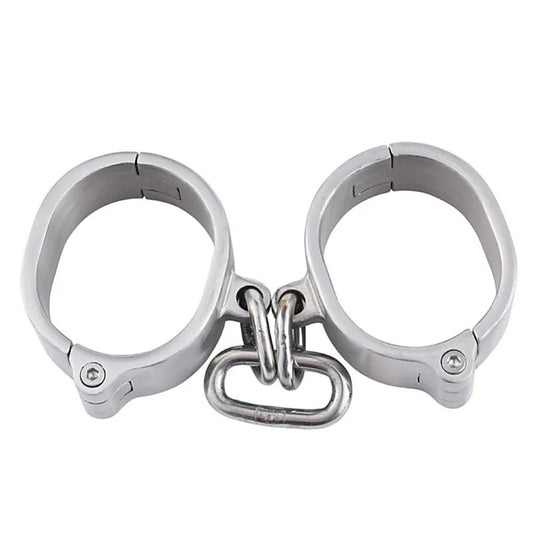 Stainless Steel Restraint Cuffs by BDStyle - Steel Sex Toys