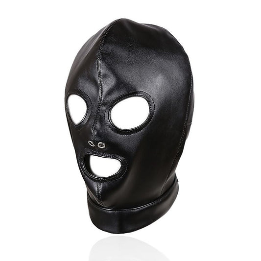 BDStyle Mouth And Eye Open With Nostril Hole Bondage Hood - Bondage Hoods