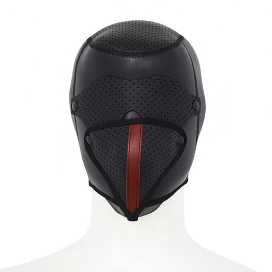 Faux Leather Ventilation Hood by BDStyle - Bondage Hoods