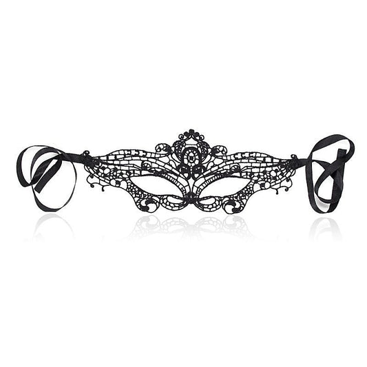 BDStyle Romantic Black Lace Mask - Blindfolds And Masks