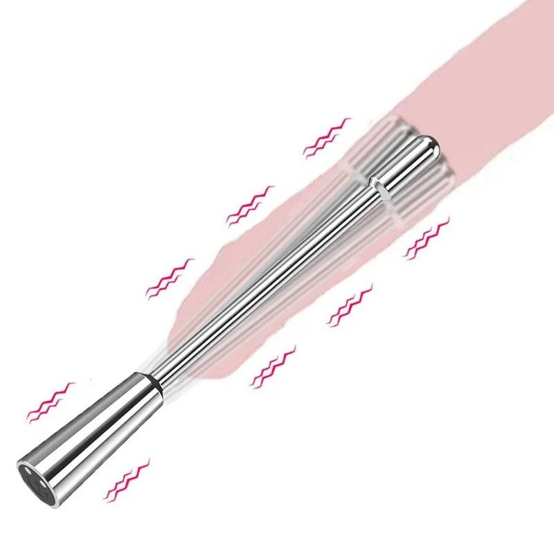 BDStyle Vibration Metal Urethral Penis Plug Silver Penis Plugs