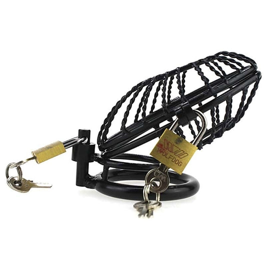 Twisted Side Entry Chastity Device - Male Chastity