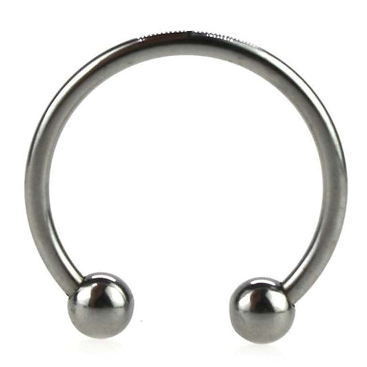 Silver Pressure Point Beaded Glans Ring