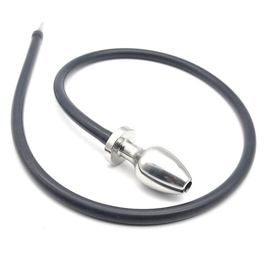 Steel Anal Plug Enema System