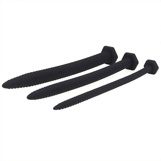 Silicone Screw Penis Plug Kit - Penis Plugs