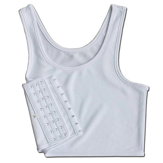 Crop Top Chest Binder White - Bras and Bra Sets