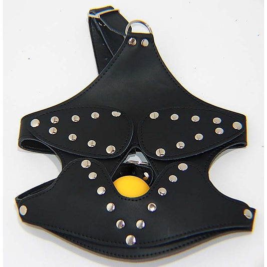 Bondage Mask with Blindfold and Ball Gag - Bondage Gags and Bits