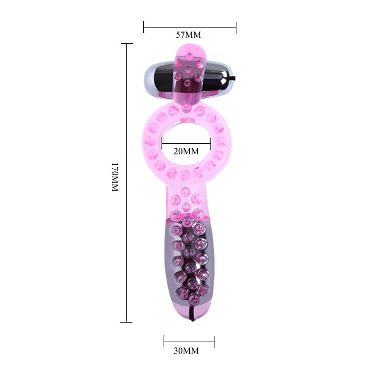 Baile Double Vibrators COUPLES Stretchy Cock Ring - Vibrating Cock Rings