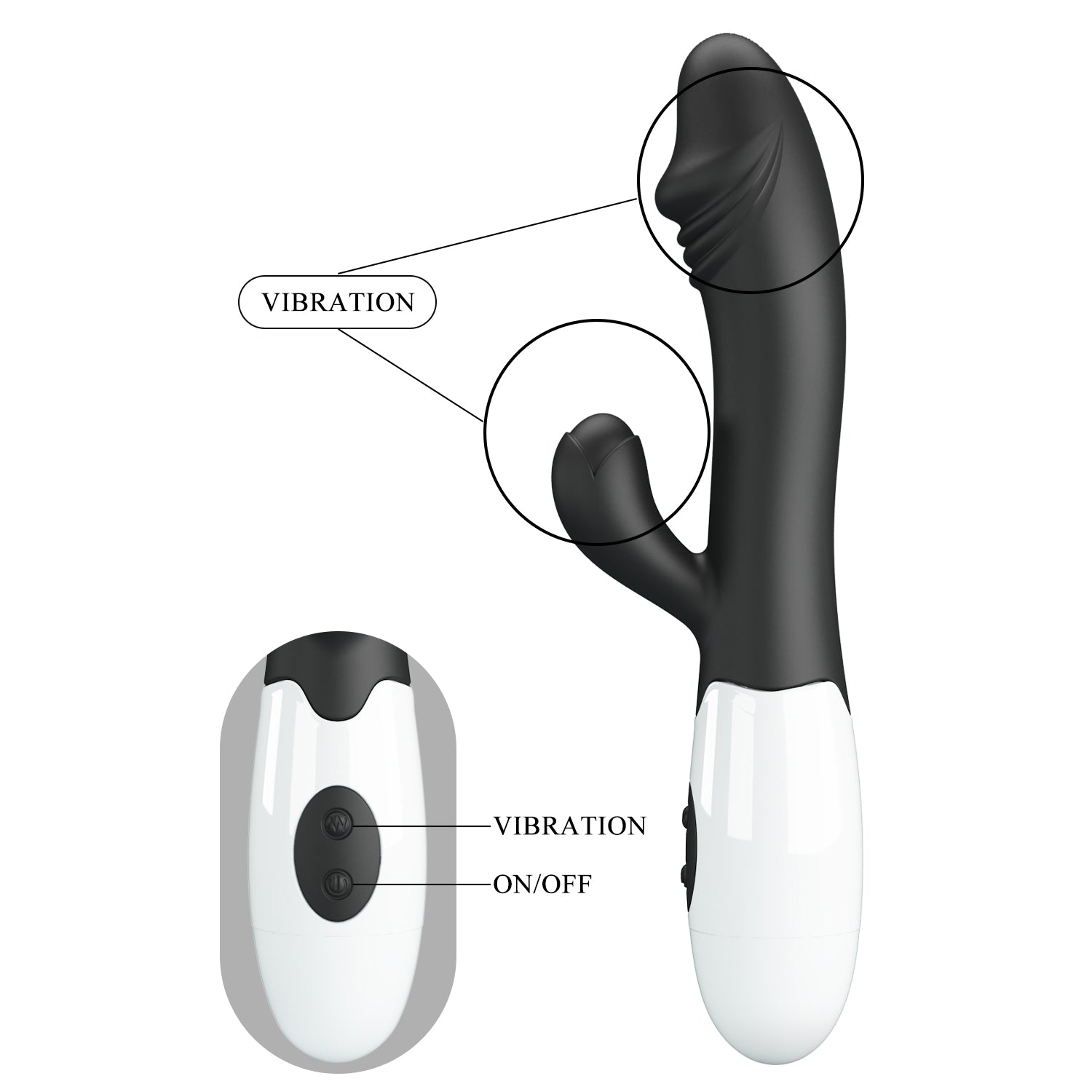 Pretty Love Snappy 30 Functions G Spot and Clitoral Vibrator G-Spot Vibrators
