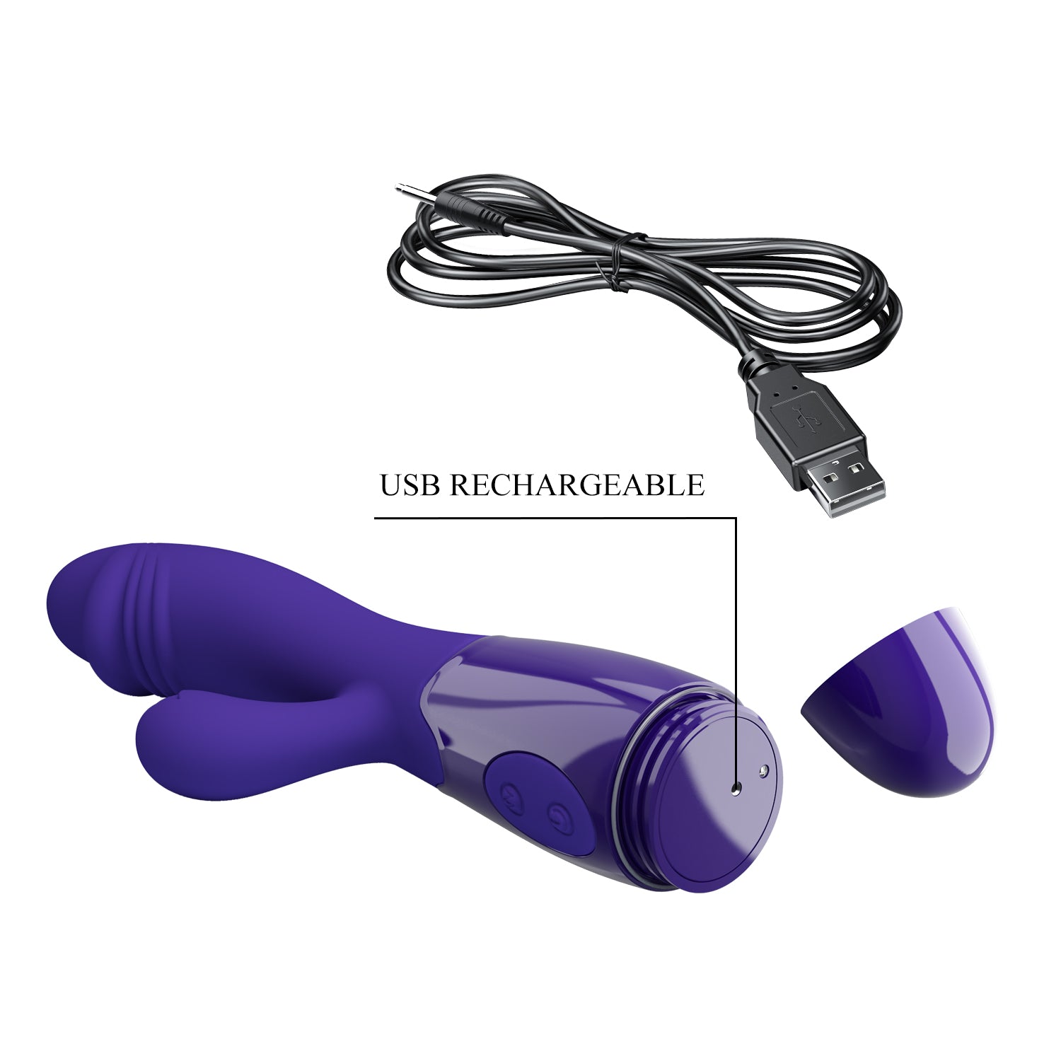 Baile Pretty Love Snappy Youth Rechargeable Rabbit Vibrator Rabbit Vibrators