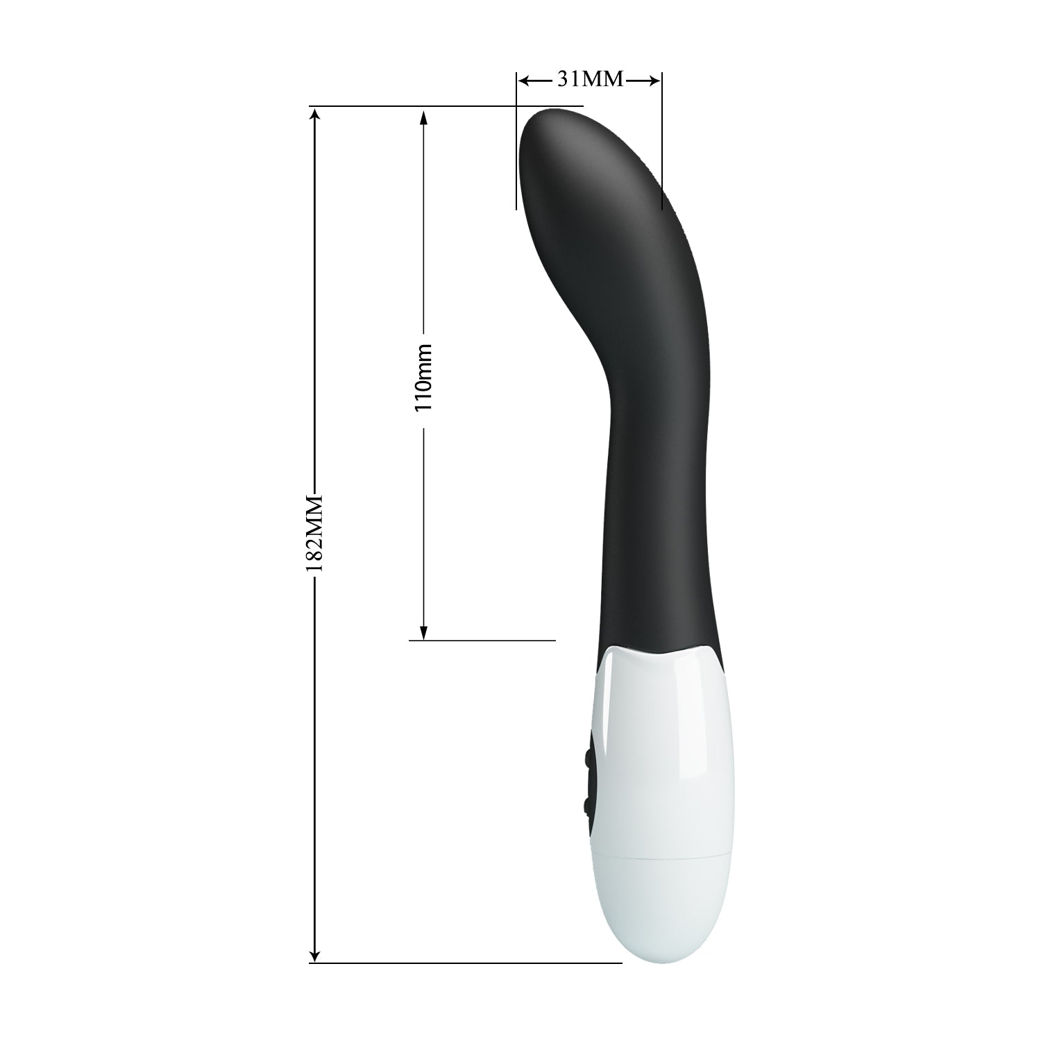 Pretty Love Bishop 30 Functions Curved G Spot Vibrator G-Spot Vibrators