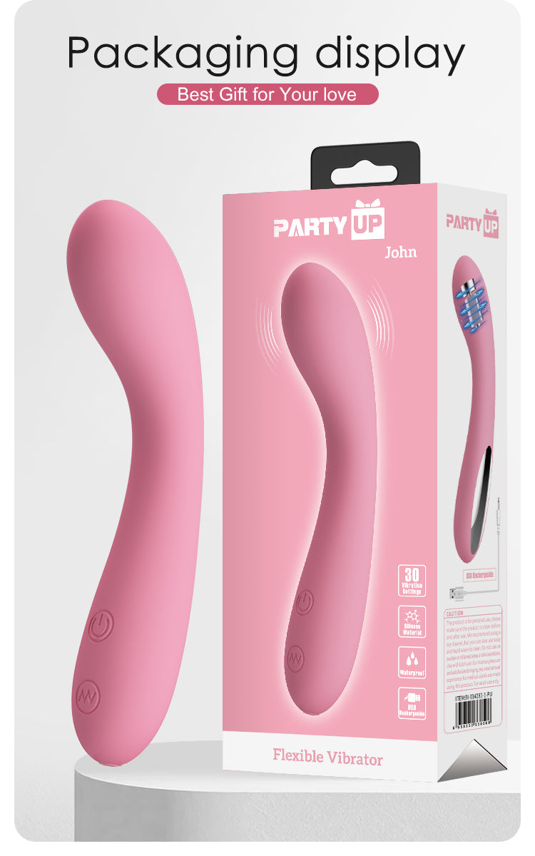 Party Up JOHN Flexible Rechargeable G-Spot Vibrator G-Spot Vibrators