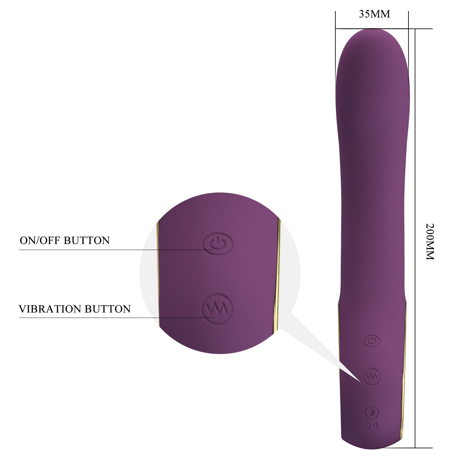 Pretty Love Ethan App Control G Spot Vibrator Byzantium G-Spot Vibrators