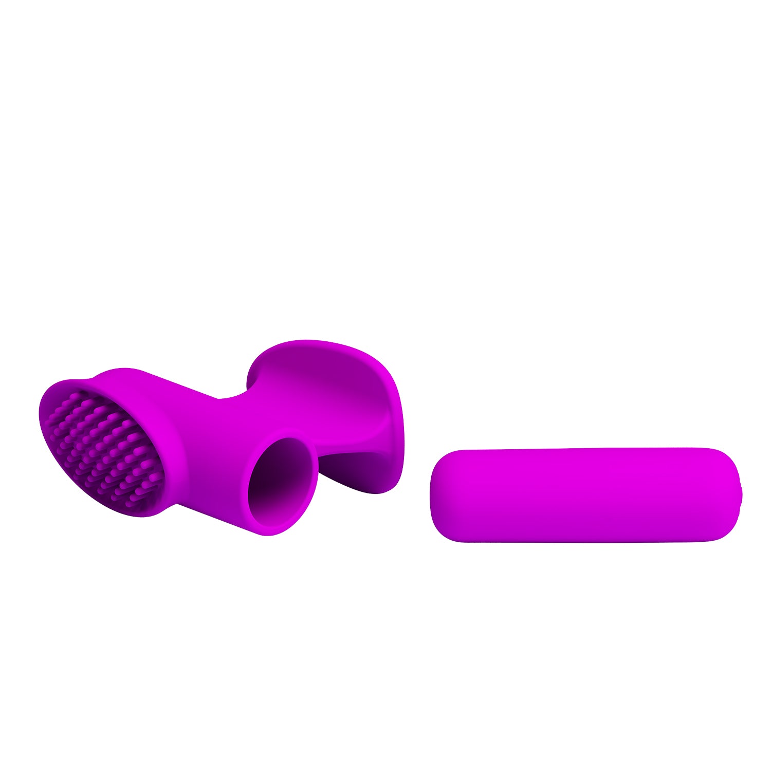 Baile Freda 12 Functions Rechargeable Finger Sleeve Vibrator - Finger and Tongue Vibrators