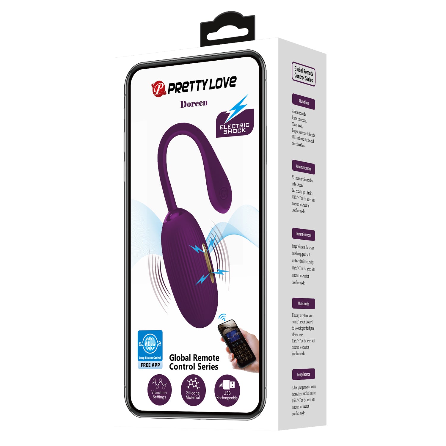 Baile Doreen App Control Love Egg Vibrators Love Eggs and Kegel Exercisers