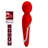Baile Pretty Love WALTER Super Soft Silicone Wand Massager Red Body Wands