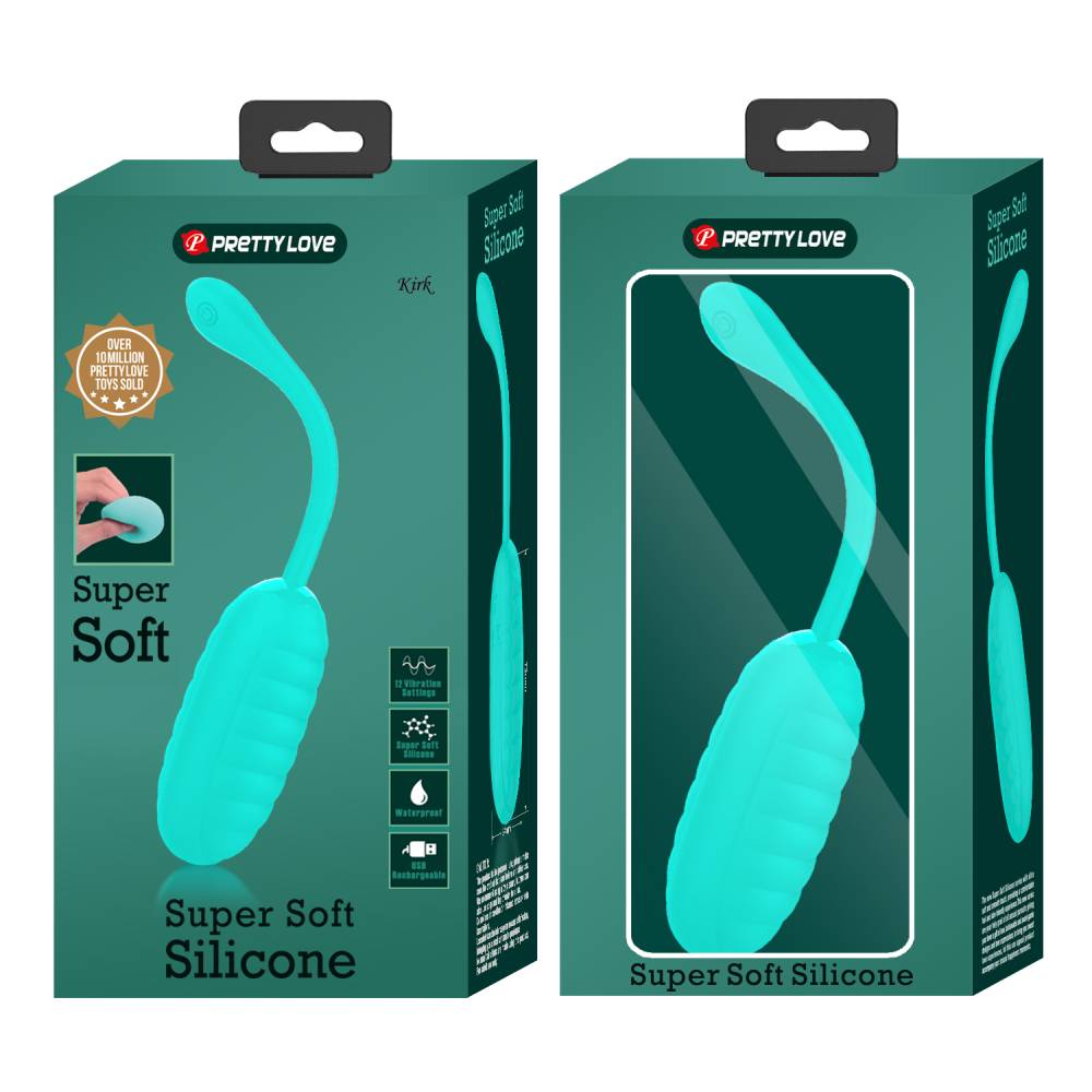 Pretty Love Kirk Super Soft Silicone Vibrating Love Egg Massager Love Eggs and Kegel Exercisers