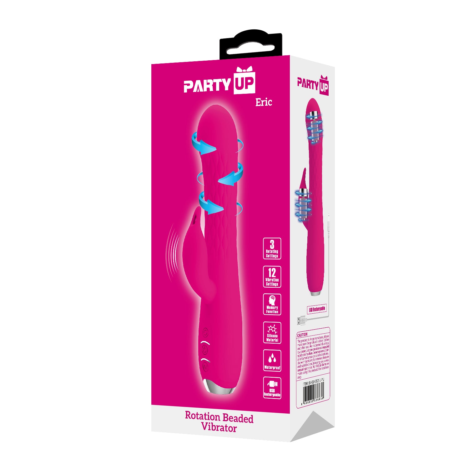 Party Up ERIC Rotating Beads Rabbit Vibrator Rabbit Vibrators