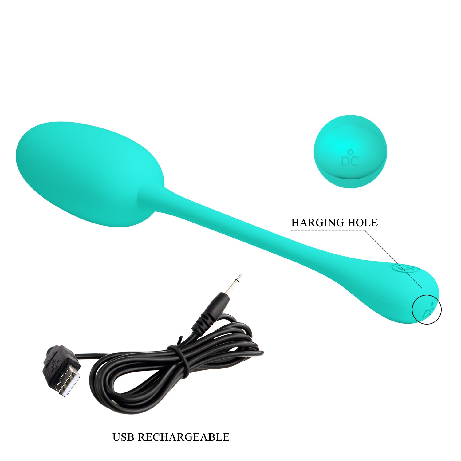 Baile Pretty Love KNUCKER Silicone Egg Vibrator Love Eggs and Kegel Exercisers