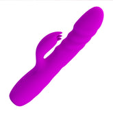 Party Up BOB Rechargeable Thrusting Rabbit Vibrator Purple Rabbit Vibrators