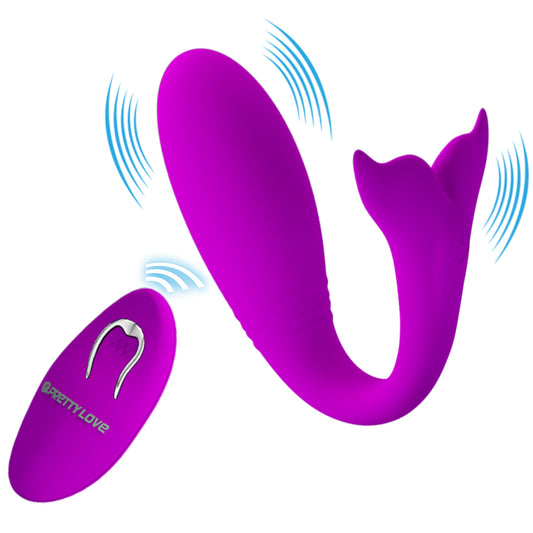 Baile Jordyn Whale Remote Control Couples Vibrator - Sex Toys For Couples
