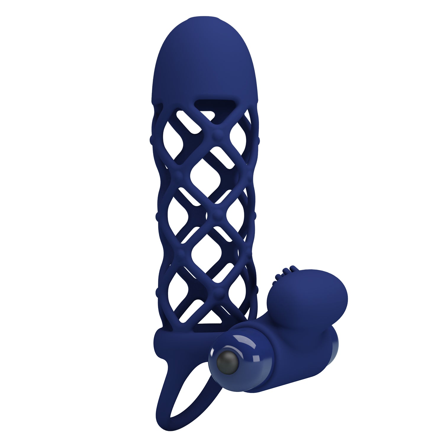 Pretty Love Giann Powerful Vibrating Cock Ring Navy Blue Vibrating Cock Rings