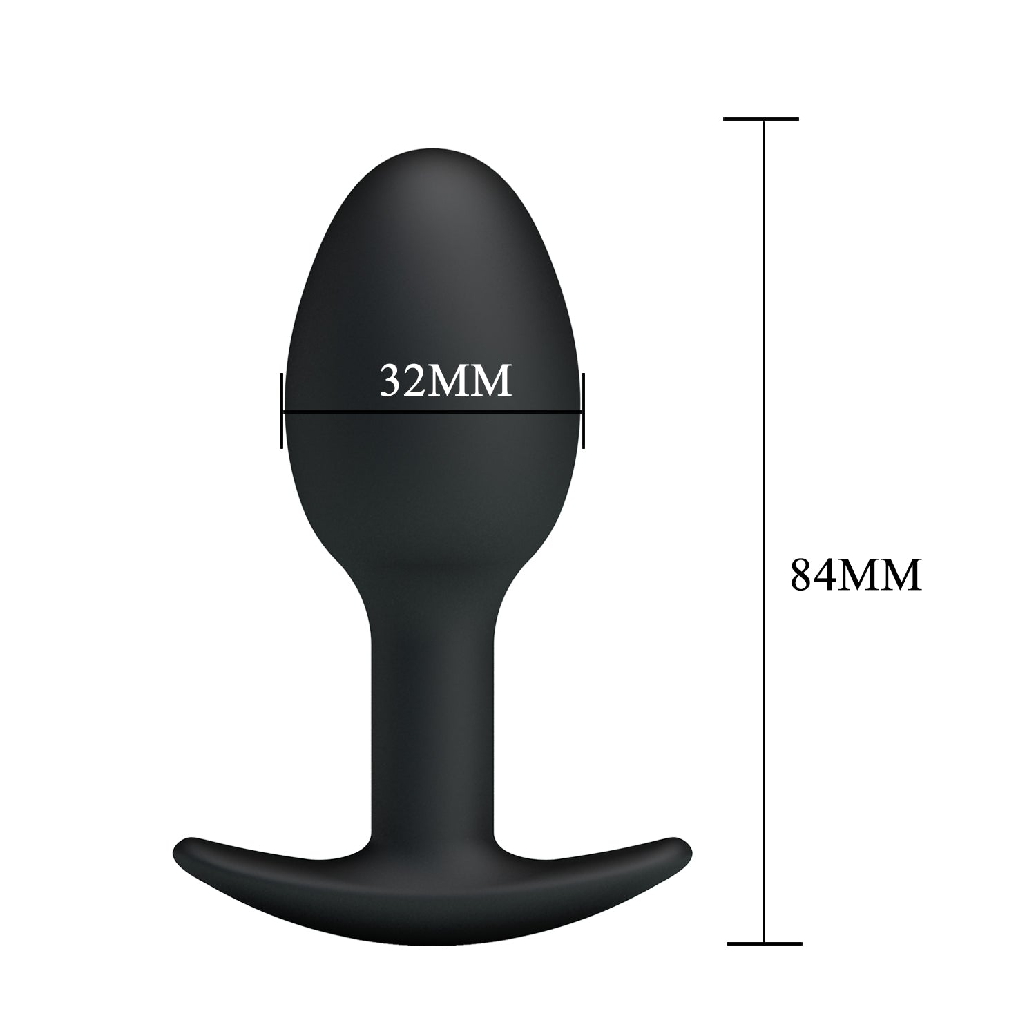 Pretty Love Silicone Anal Balls Butt Plug Black Butt Plugs