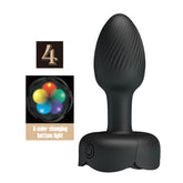 Baile Olman Light-Up Rechargeable Butt Play Plug Black Butt Plugs