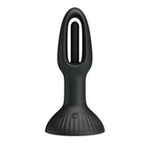 Baile Hubert Vibrating and Wiggling Butt Plug Black Butt Plugs