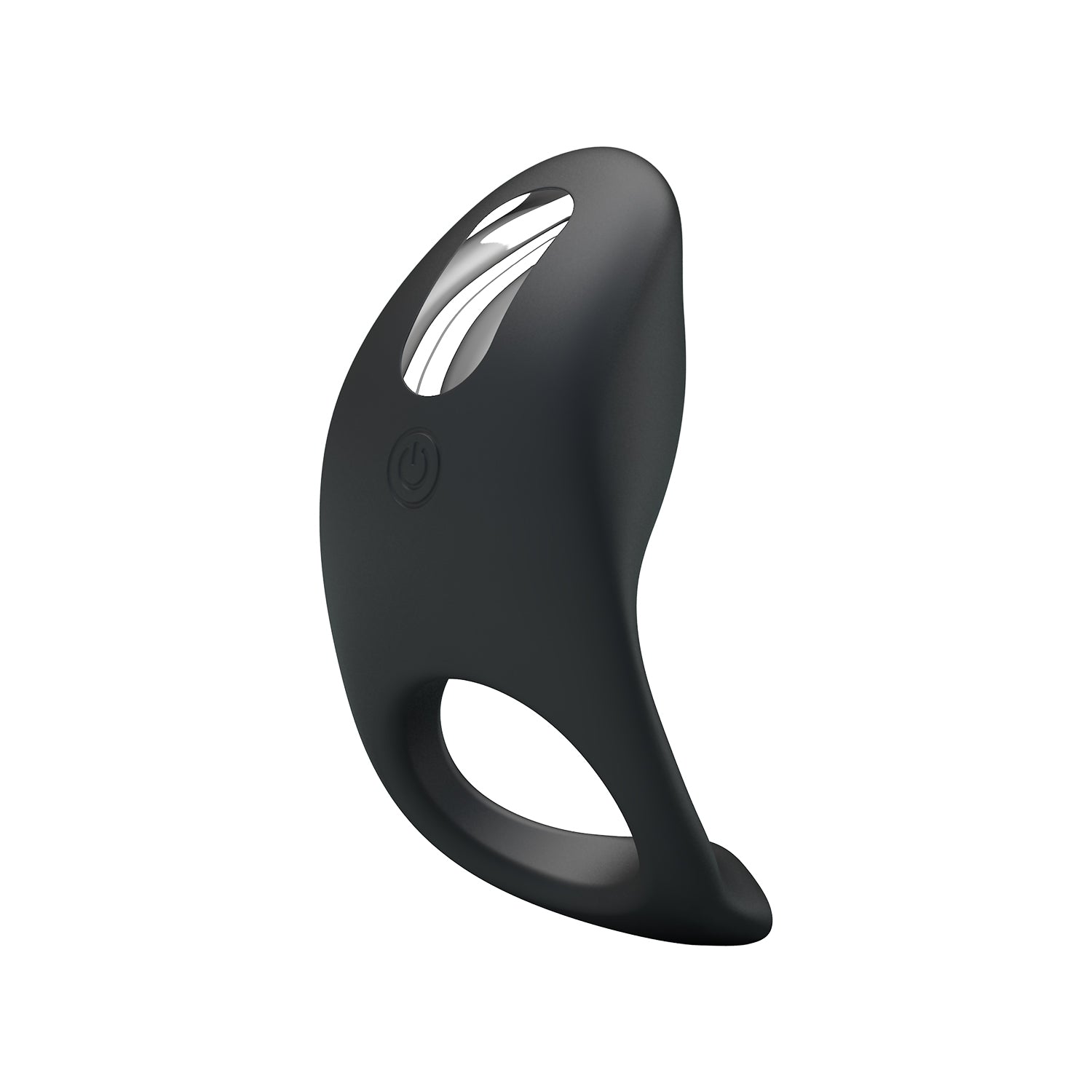 Party Up KING USB Rechargeable Mens Cock Ring Black Vibrating Cock Rings