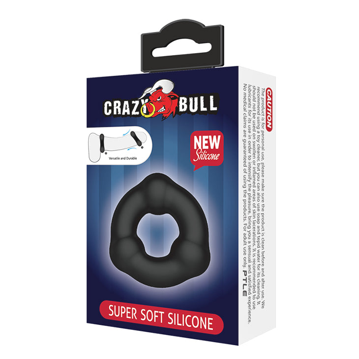 CRAZY BULL Super Soft Silicone Beaded Cock Ring Stretchy Cock Rings