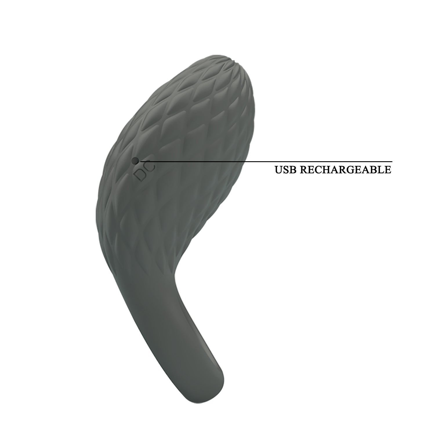 Pretty Love Master Ring Helious Vibrating Cock Ring Grey Vibrating Cock Rings