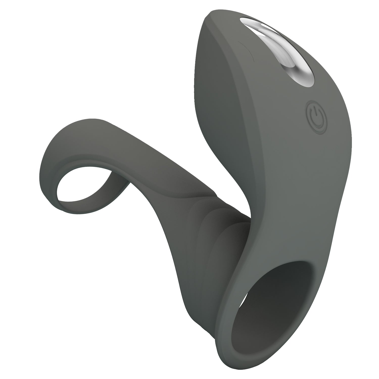 Pretty Love Cirrus Master Rechargeable Penis Ring Grey Vibrating Cock Rings