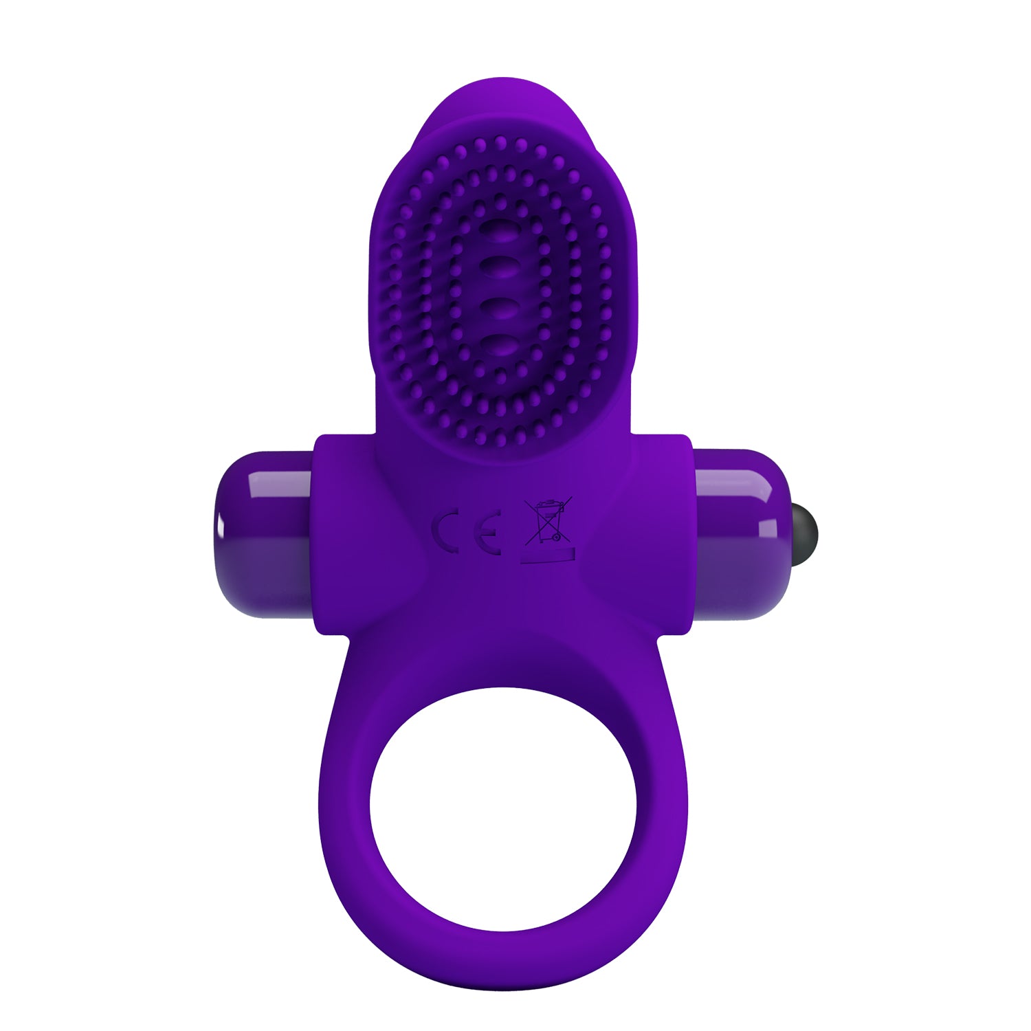 Pretty Love 10 Functions Silicone Vibrant Penis Ring II Purple Vibrating Cock Rings