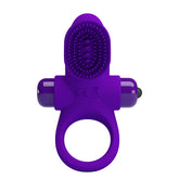 Pretty Love 10 Functions Silicone Vibrant Penis Ring II Purple Vibrating Cock Rings