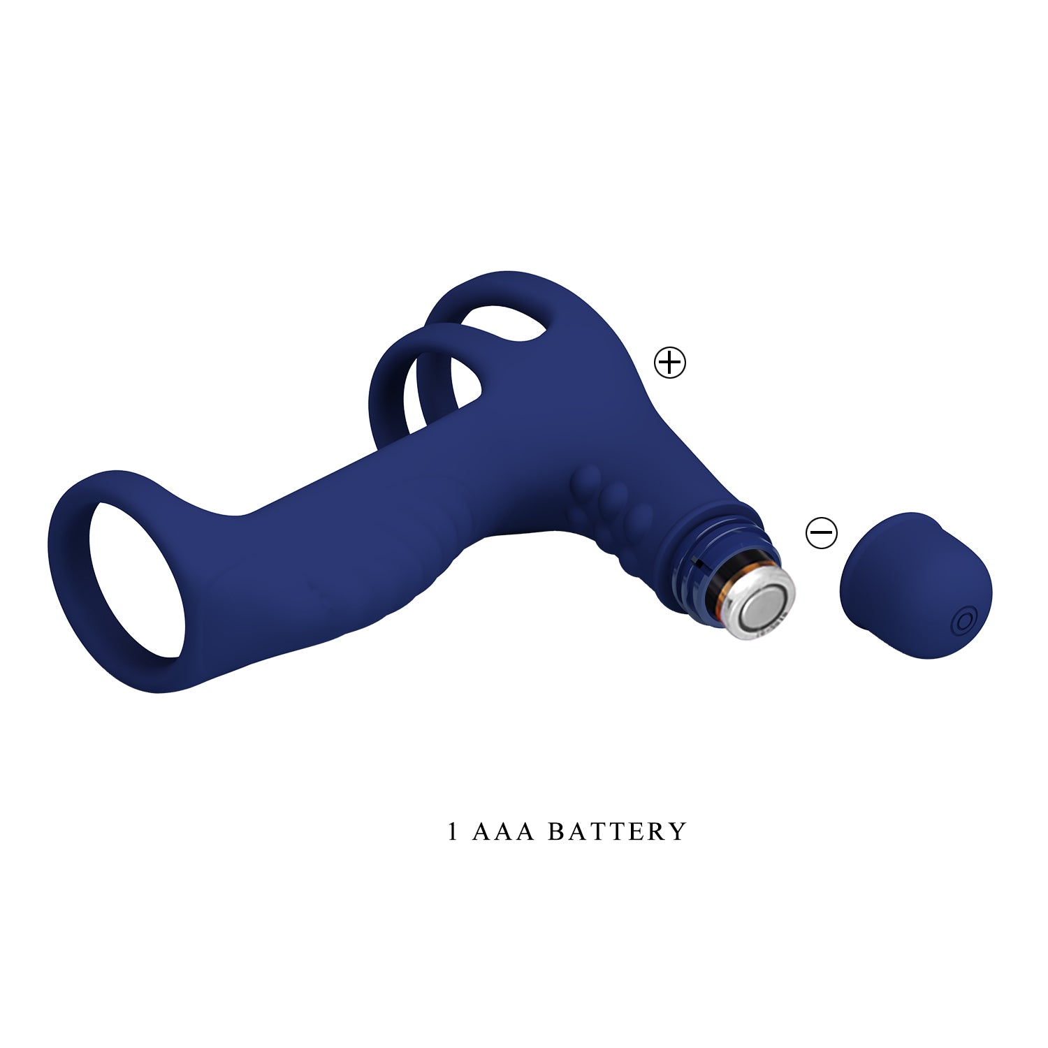 Pretty Love Elish Powerful Male Penis Ring Navy Blue Vibrating Cock Rings