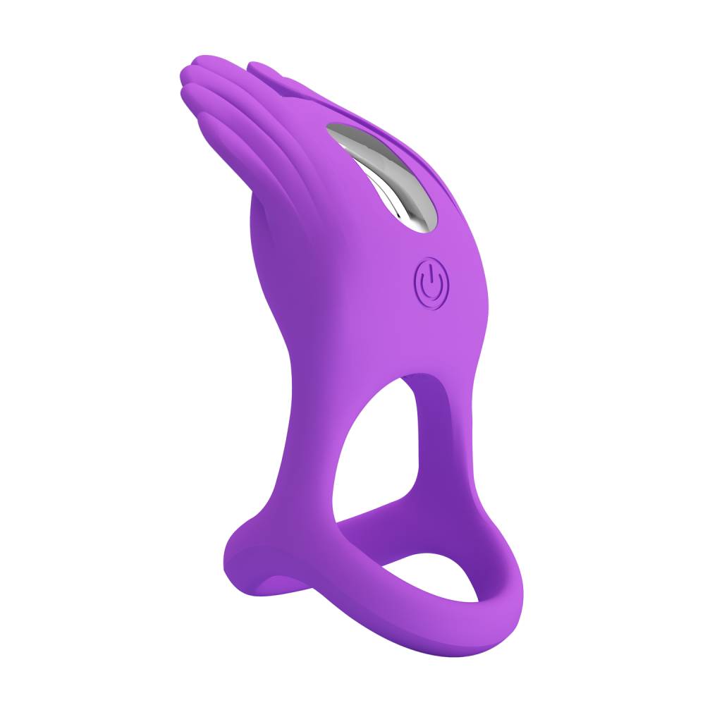 Pretty Love Silas 7 Functions Vibrating Silicone Penis Ring Vibrating Cock Rings