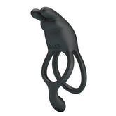 Pretty Love Rechargeable Seth Cock Ring Black Default Title Vibrating Cock Rings