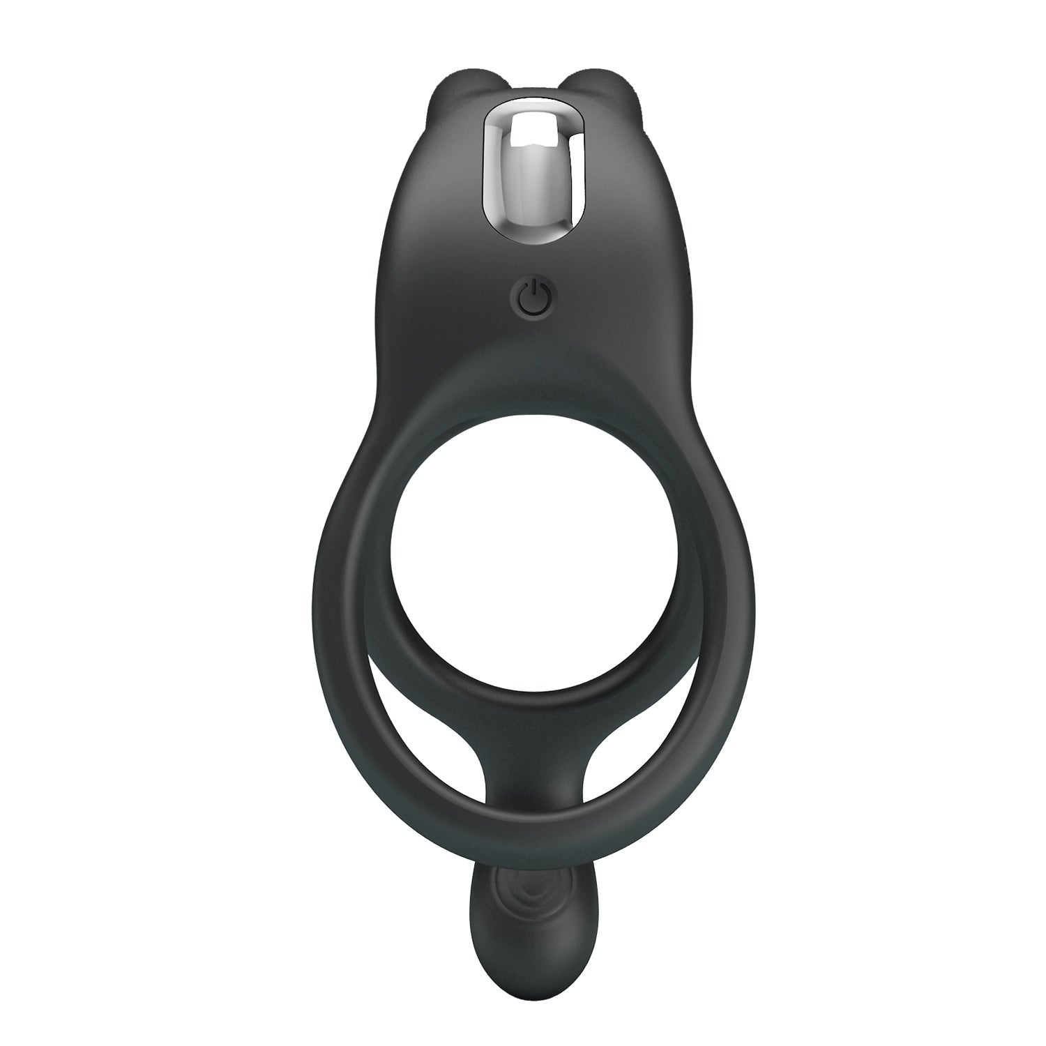 Pretty Love Rechargeable Seth Cock Ring Black Vibrating Cock Rings