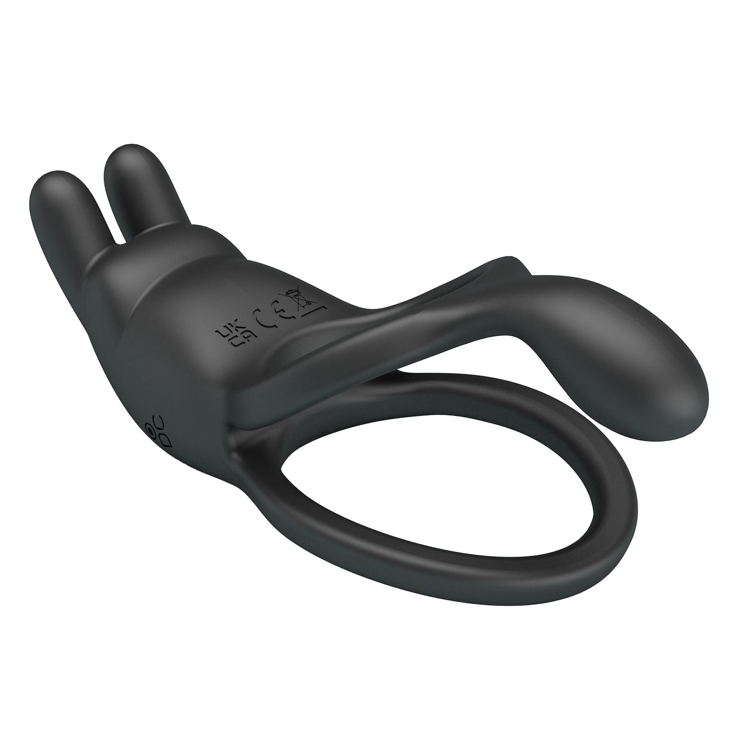 Pretty Love Rechargeable Seth Cock Ring Black Vibrating Cock Rings
