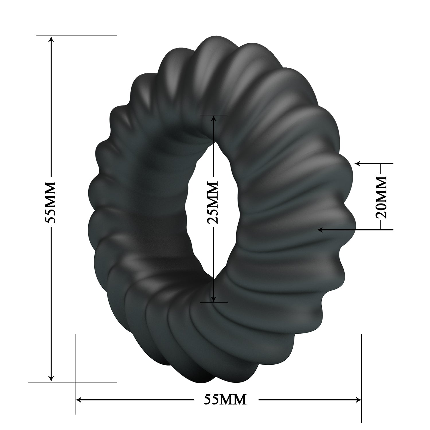 Baile Fitz Super Soft Mens Silicone Cock Ring No. 8 Stretchy Cock Rings