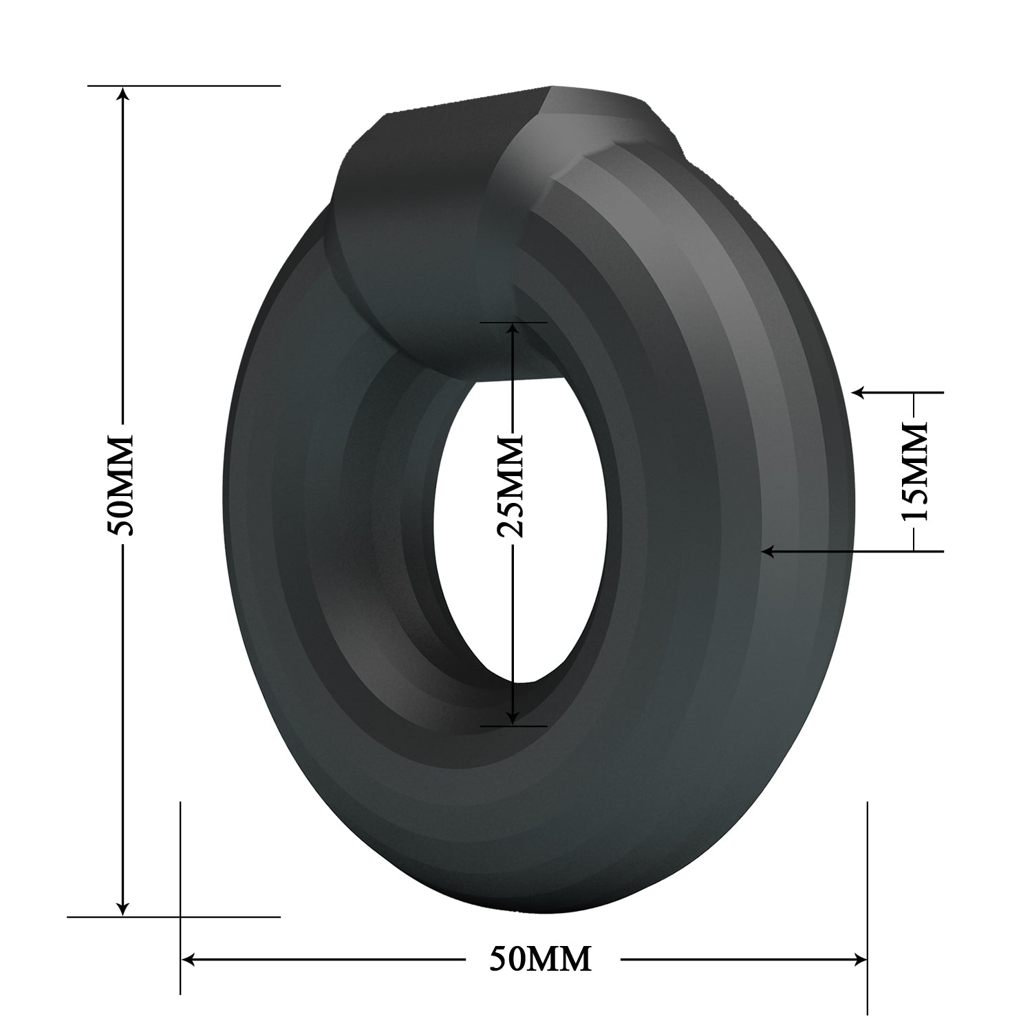 Baile Kayke Super Soft Male Silicone Cock Ring No. 2 Stretchy Cock Rings