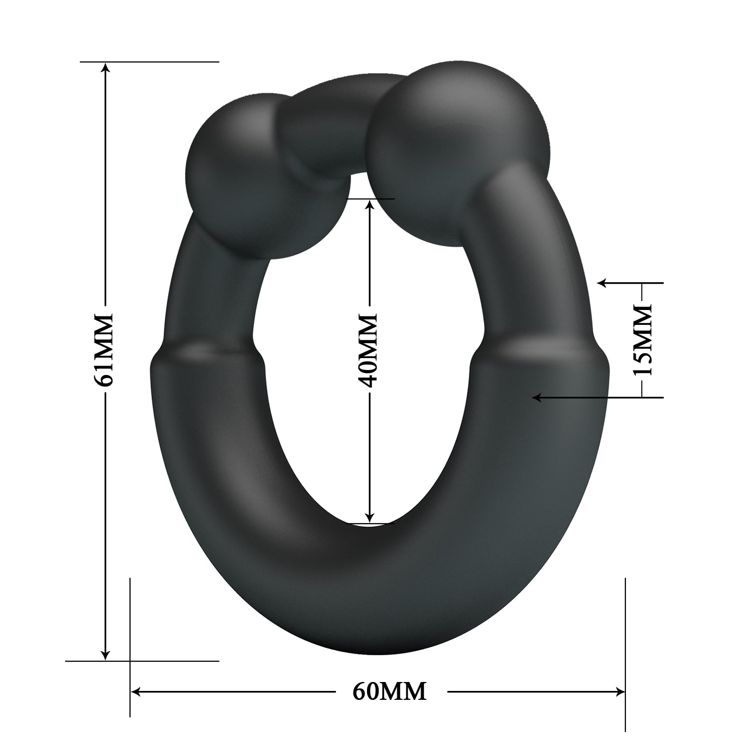Baile Meco Super Soft Mens Silicone Cock Ring No.15 Stretchy Cock Rings